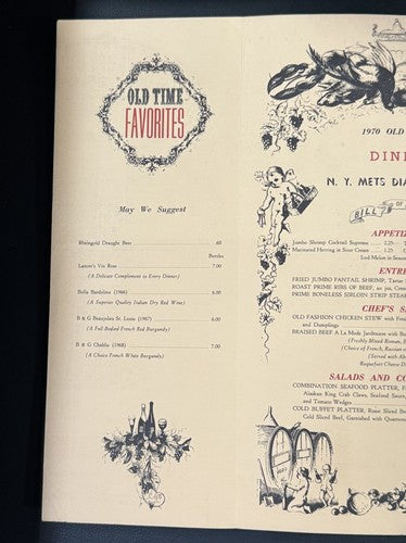 Ny Mets July 11 1970 old timers Day Casey Stengel 80 birthday Menu Diamond Club