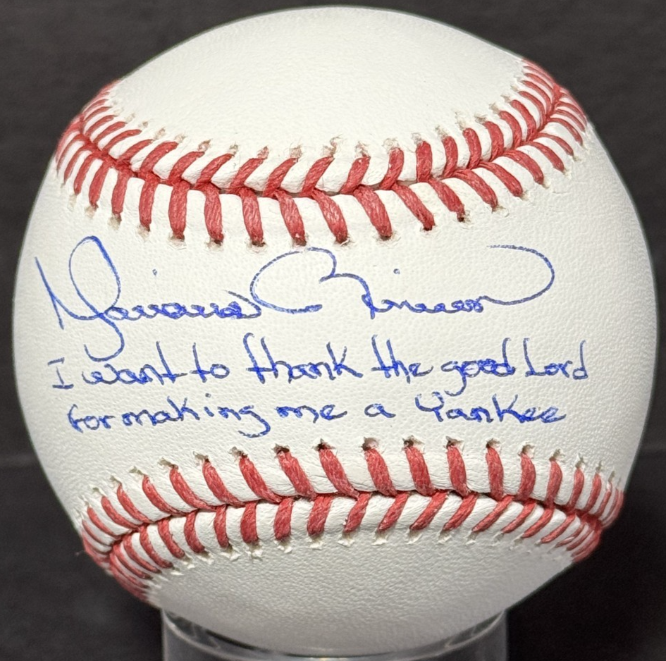 Mariano Rivera Signed MLB Baseball Thank the Good Lord Yankee Auto Steiner COA