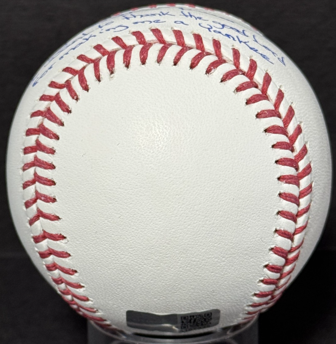 Mariano Rivera Signed MLB Baseball Thank the Good Lord Yankee Auto Steiner COA
