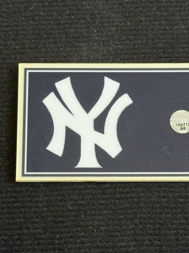 Randy Johnson Ny Yankees Game Used Locker Room Nameplate STEINER & MLB Coa HOF
