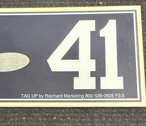 Randy Johnson Ny Yankees Game Used Locker Room Nameplate STEINER & MLB Coa HOF