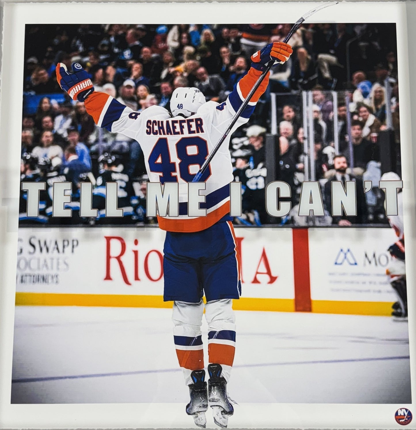 Matthew Schaefer Framed 3D Photo Shadowbox Rookie Quote NY Islanders OT Goal