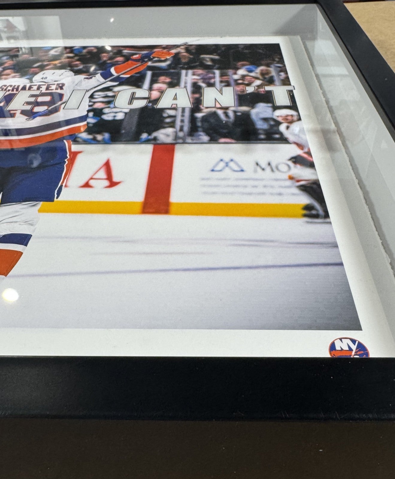 Matthew Schaefer Framed 3D Photo Shadowbox Rookie Quote NY Islanders OT Goal
