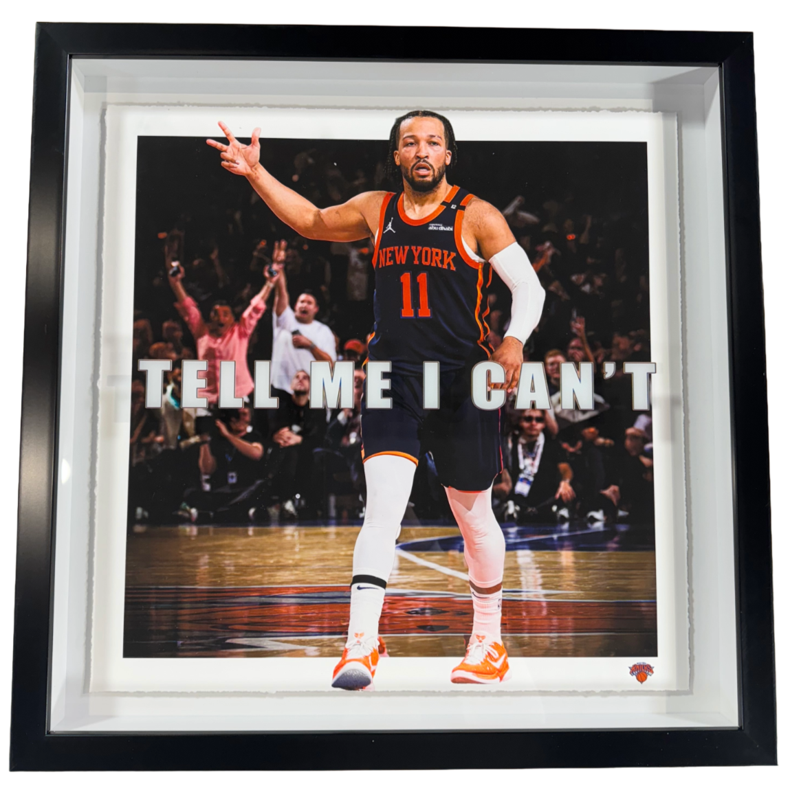 Jalen Brunson Framed 22x22 3D Shadowbox Tell Me I Can't New York Knicks