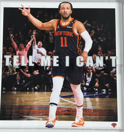 Jalen Brunson Framed 22x22 3D Shadowbox Tell Me I Can't New York Knicks
