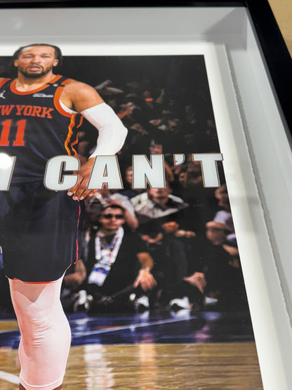 Jalen Brunson Framed 22x22 3D Shadowbox Tell Me I Can't New York Knicks