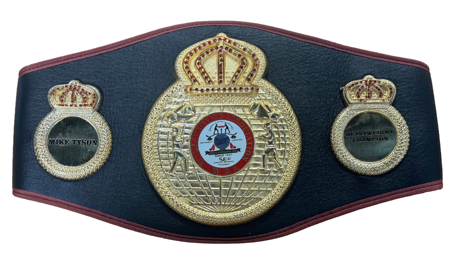 Mike Tyson Signed Replica World Boxing Association Title Belt Auto JSA COA
