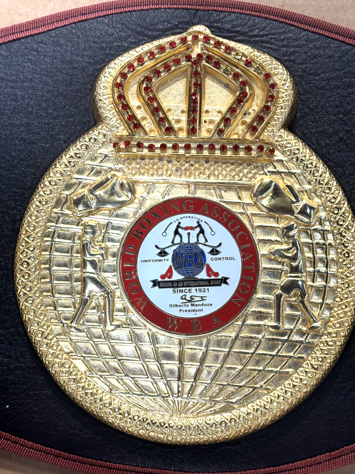 Mike Tyson Signed Replica World Boxing Association Title Belt Auto JSA COA