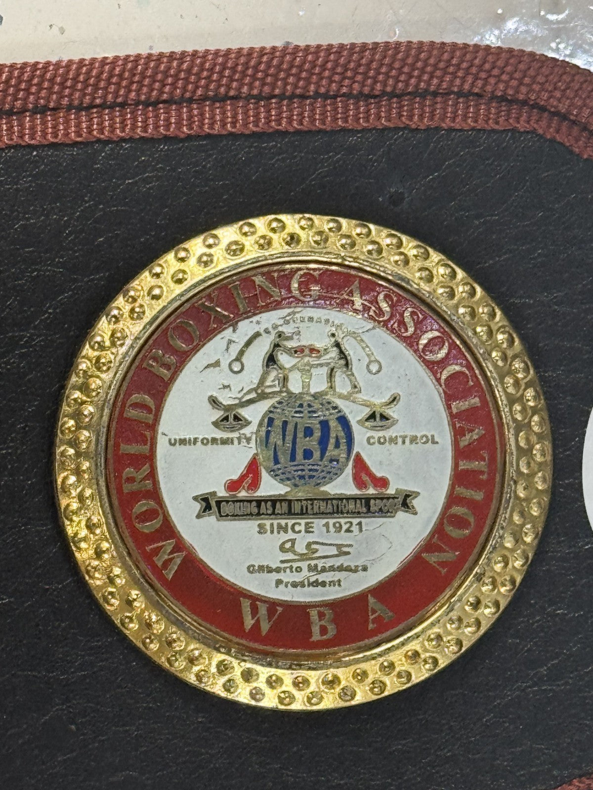 Mike Tyson Signed Replica World Boxing Association Title Belt Auto JSA COA