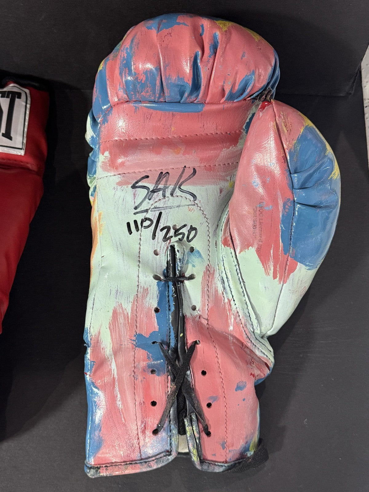Muhammad Ali Signed Hand Painted 1960 Olympic Gold Boxing Glove Sak Auto AAC COA