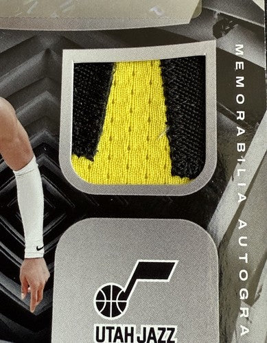 Keyonte George 2023-24 Panini Black Patch Mint Auto /25 Jazz RPA Rookie #RMA-KG