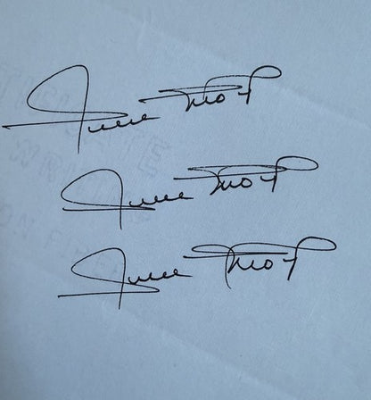 Willie Mays Signed Sports Impressions 1/1 Mint 3 Auto Page HOF For Figurine BAS