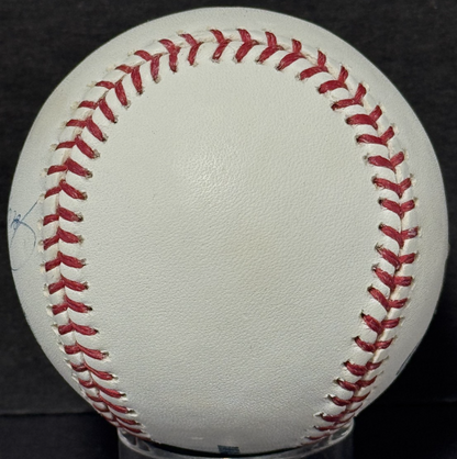 Joe Girardi Signed 2009 Inaugural Logo Baseball Auto MLB Holo Steiner COA WS