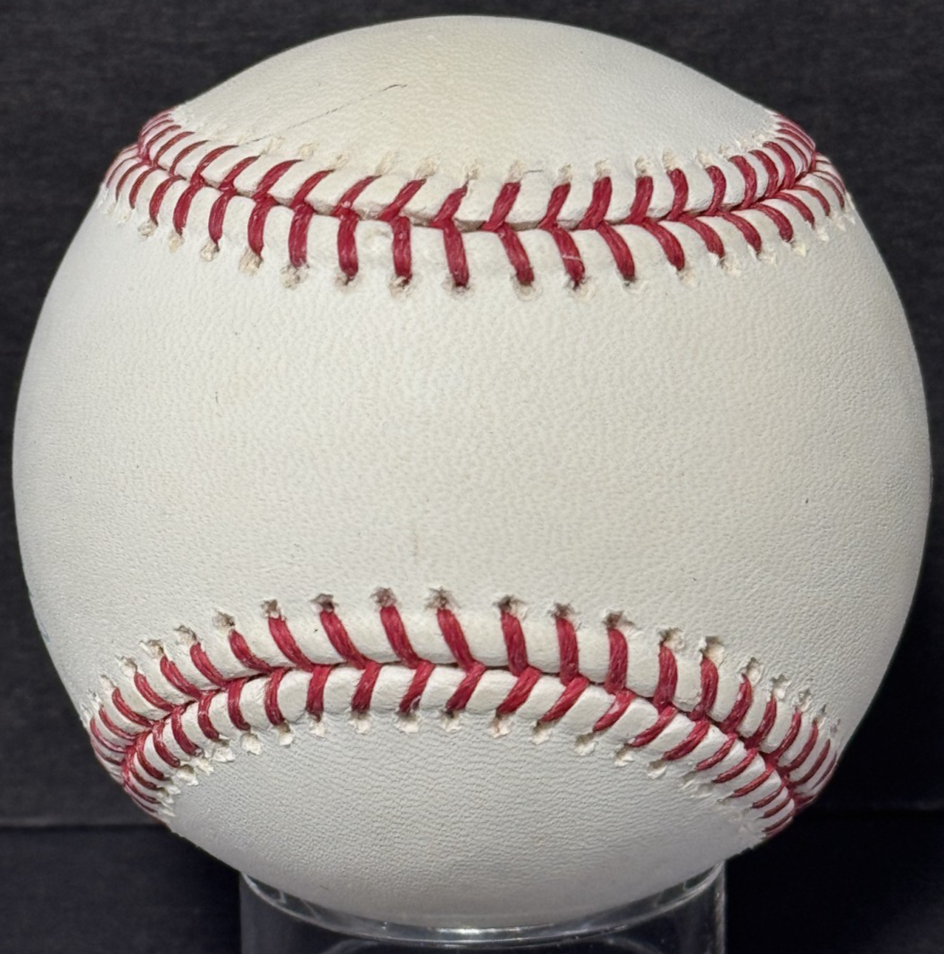 Jorge Posada Signed 2009 Inaugural Logo Baseball Auto MLB holo Steiner COA