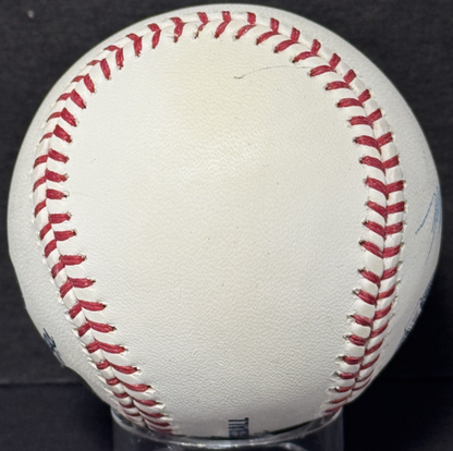 Jorge Posada Signed 2009 Inaugural Logo Baseball Auto MLB holo Steiner COA