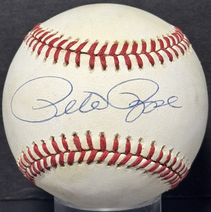 Pete Rose Signed Official NL Baseball Giamatti Ball Auto PSA COA Cincinnati Reds