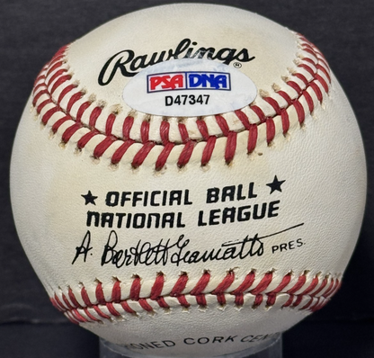 Pete Rose Signed Official NL Baseball Giamatti Ball Auto PSA COA Cincinnati Reds