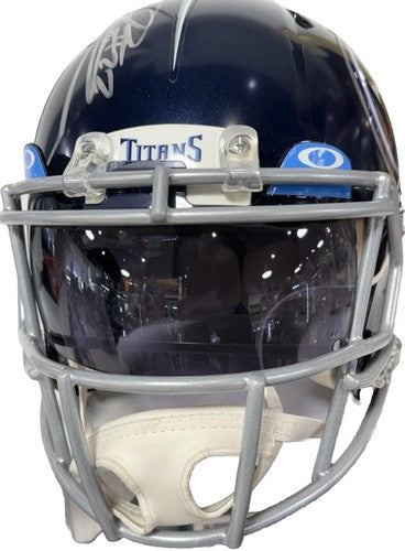 Derrick Henry Signed Riddell Speed Authentic FS Helmet Titans Visor Auto Radtke