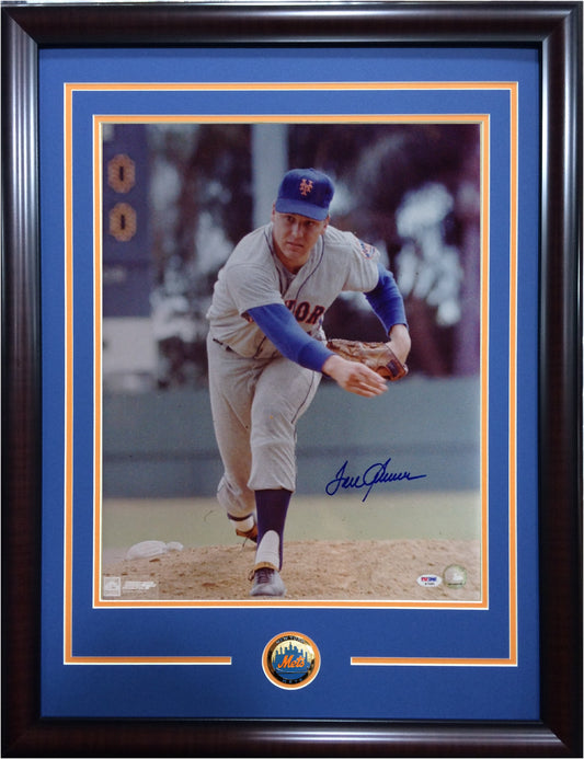 Tom Seaver signed 16x20 photo framed Mets # 41 mint autograph HOF PSA  Coa