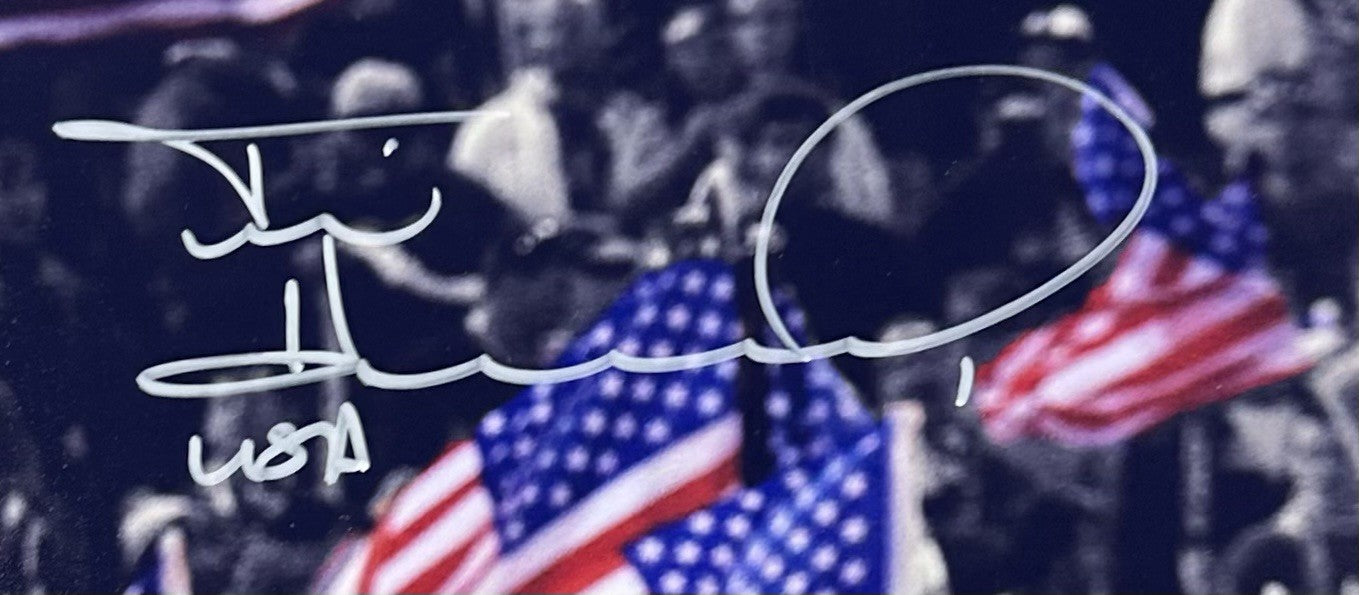 Tim Howard Signed 16x20 Framed Team Usa Flag Soccer Photo World Cup Auto Jsa Coa