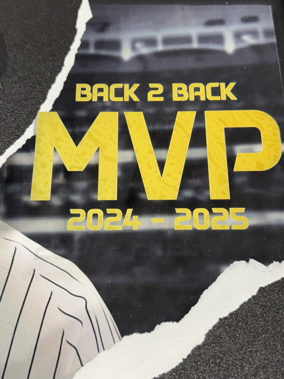 Aaron Judge 26x26 Framed 3D Ripping Through Photo Yankees MVP Baseball Collage