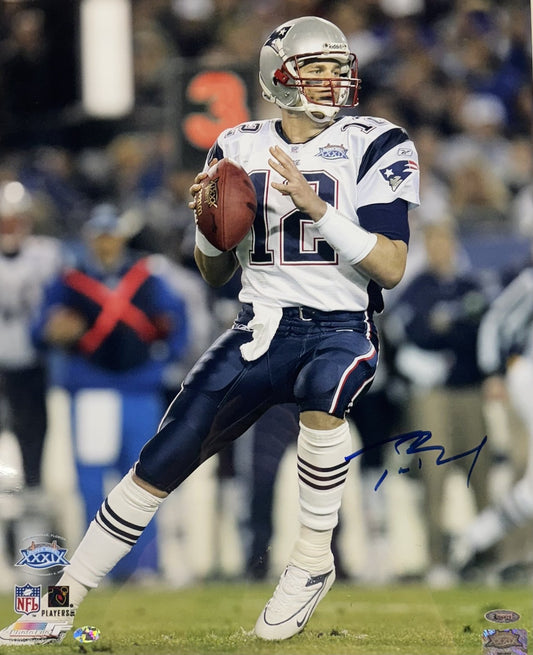 Tom Brady Signed 16x20 Framed Super Bowl 39 Photo NE Patriots Auto Tristar COA