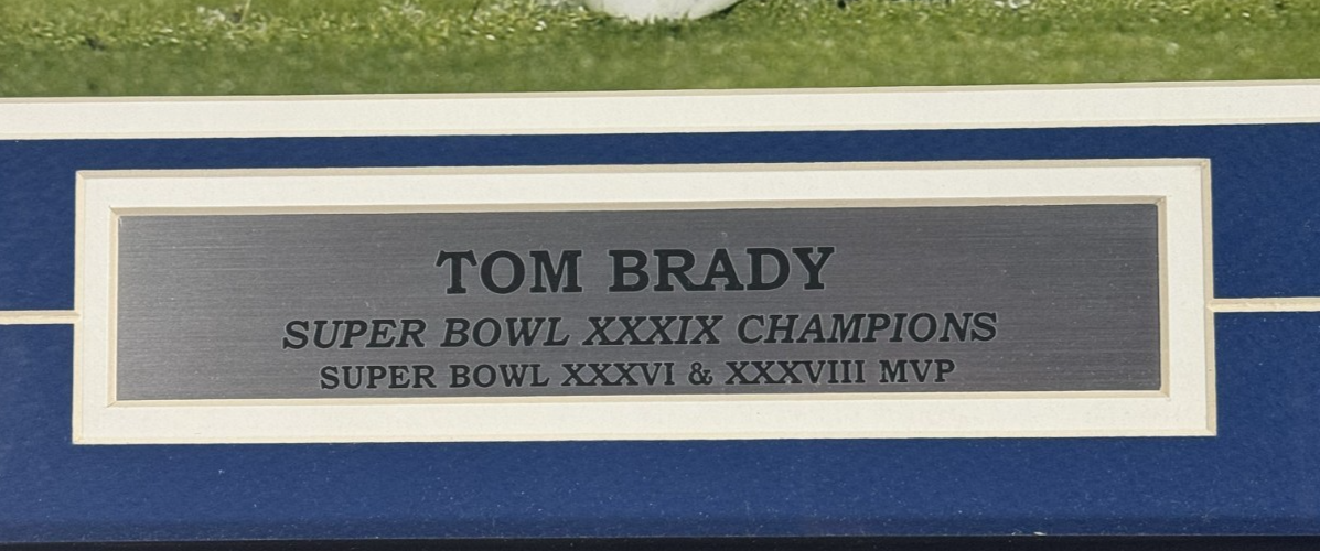Tom Brady Signed 16x20 Framed Super Bowl 39 Photo NE Patriots Auto Tristar COA