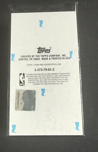 1992-93 Topps Stadium Club Members Only Factory Sealed Set Beam Team Jordan