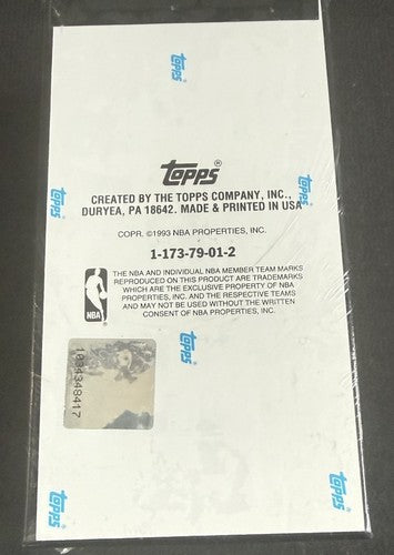 1992-93 Topps Stadium Club Members Only Factory Sealed Set Beam Team Jordan