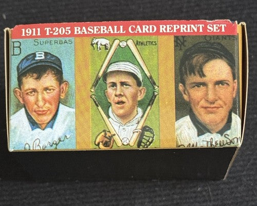 1911 T-205 GOLD BORDER Tobacco Reprint Factory Complete Set 208 cards TY COBB