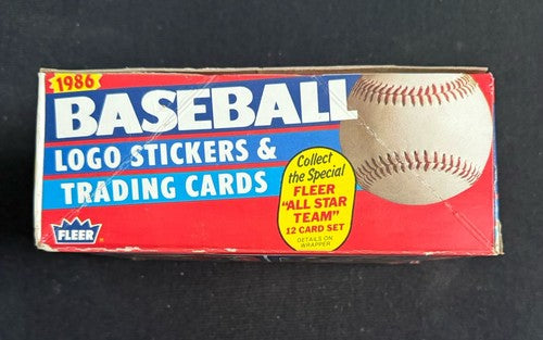 1986 FLEER BASEBALL SEALED WAX BOX FROM CASE 36 packs CRISP MINT SMOOTH BEAUTY