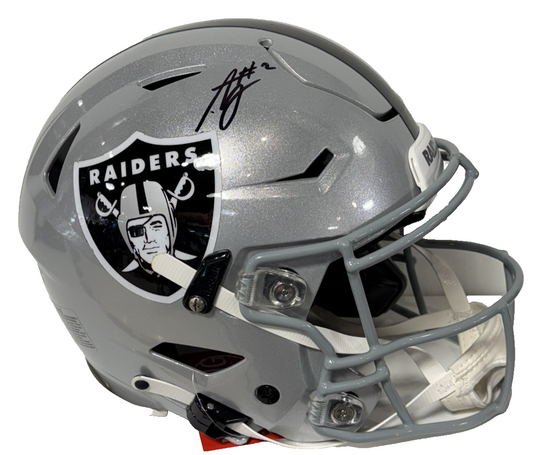 Ashton Jeanty Signed SpeedFlex Authentic FS Helmet LV Raiders Auto BAS COA