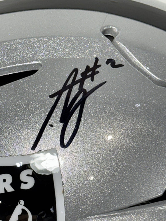 Ashton Jeanty Signed SpeedFlex Authentic FS Helmet LV Raiders Auto BAS COA