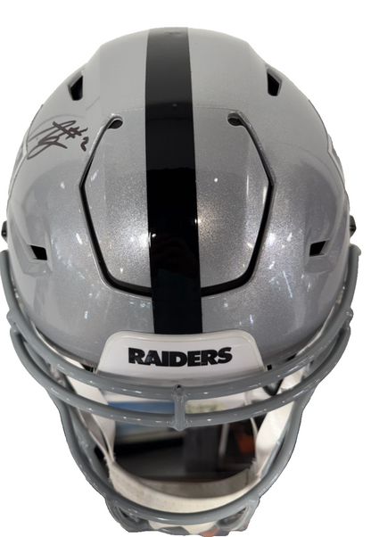 Ashton Jeanty Signed SpeedFlex Authentic FS Helmet LV Raiders Auto BAS COA