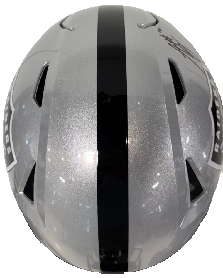 Ashton Jeanty Signed SpeedFlex Authentic FS Helmet LV Raiders Auto BAS COA