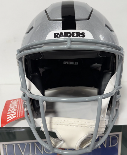 Ashton Jeanty Signed SpeedFlex Authentic FS Helmet LV Raiders Auto BAS COA