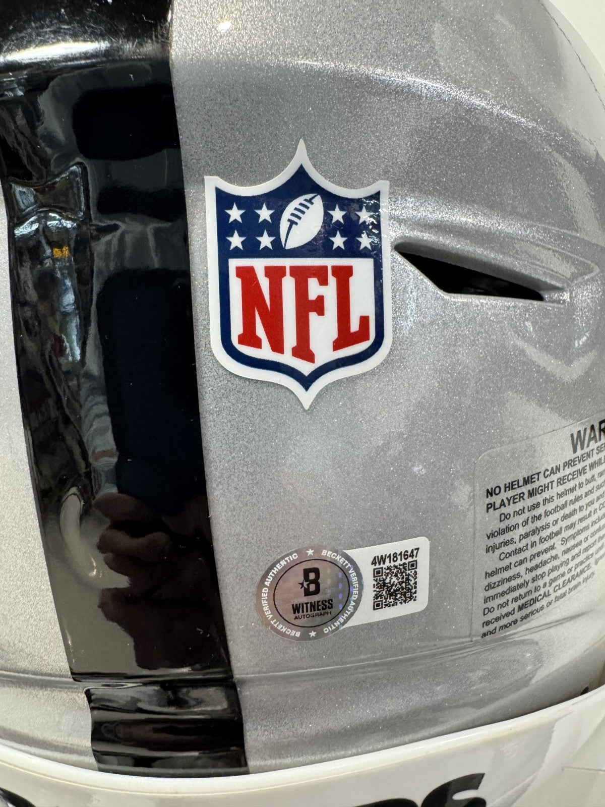Ashton Jeanty Signed SpeedFlex Authentic FS Helmet LV Raiders Auto BAS COA