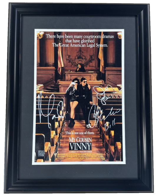 My Cousin Vinny Cast Signed Framed 12x17 Poster Pesci Tomei Macchio Auto ASI COA