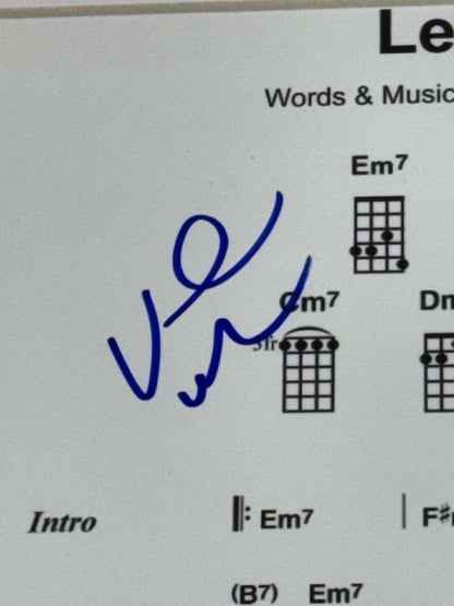 Earth Wind & Fire Let's Groove Signed Framed Sheet Music White Johnson Auto PSA