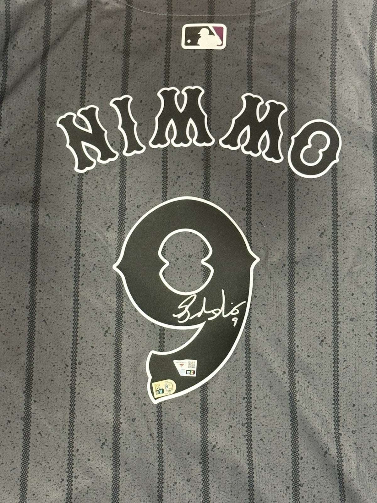 Brandon Nimmo Signed Authentic Nike Mets City Connect Jersey Auto MLB Fanatics