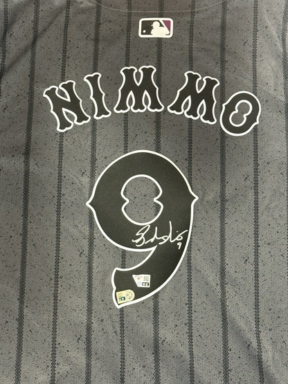 Brandon Nimmo Signed Authentic Nike Mets City Connect Jersey Auto MLB Fanatics