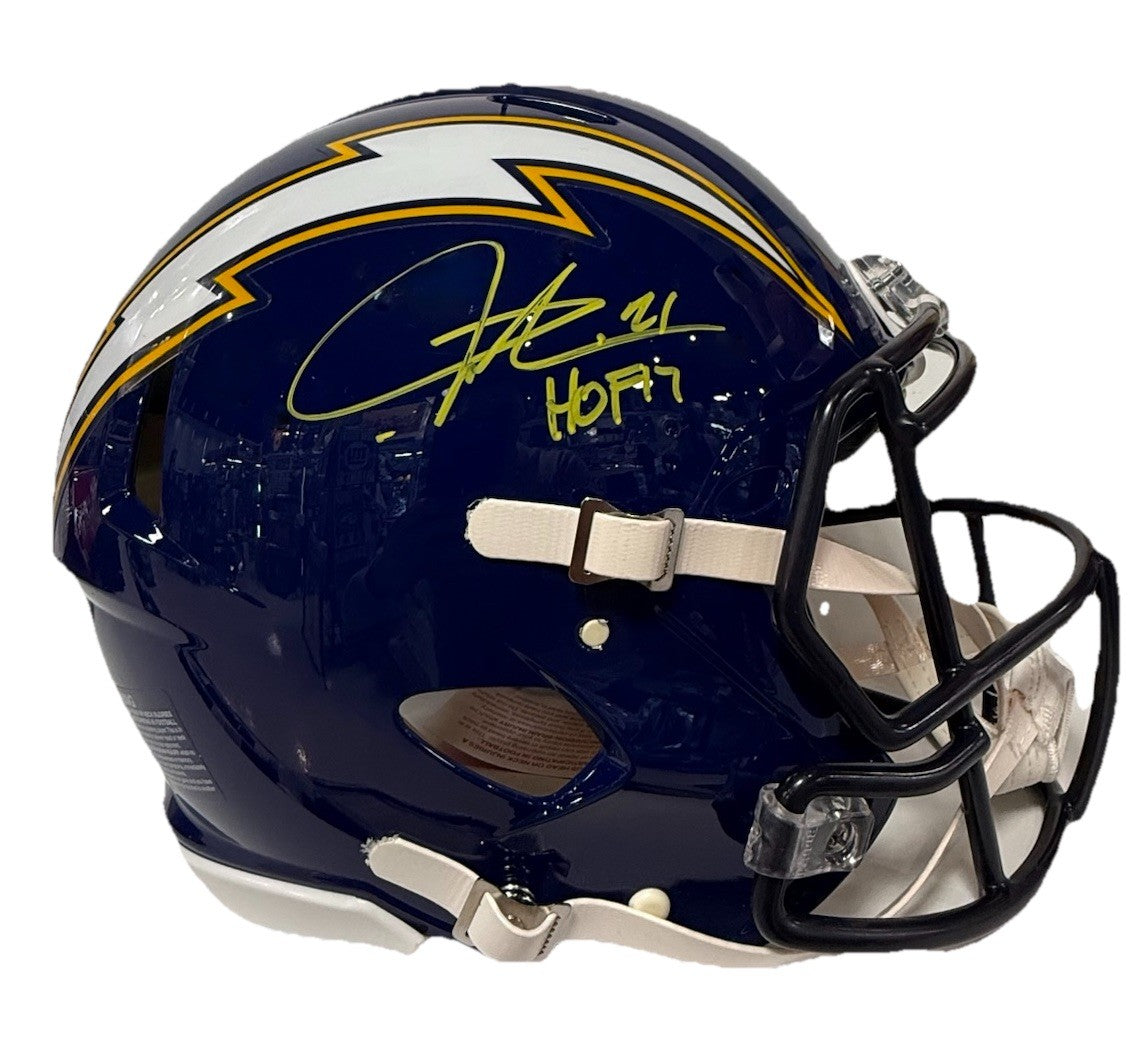 Ladainian Tomlinson Chargers Signed FS Speed Authentic Helmet HOF 17 Auto Bas