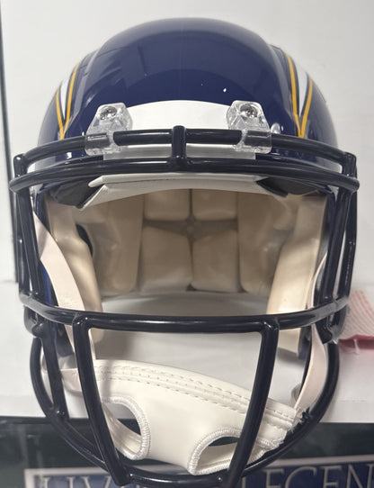 Ladainian Tomlinson Chargers Signed FS Speed Authentic Helmet HOF 17 Auto Bas