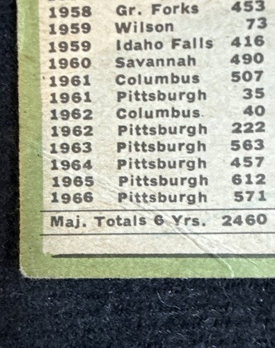 1967 Topps Set-Break #535 Donn Clendenon VG Centered Light Crease
