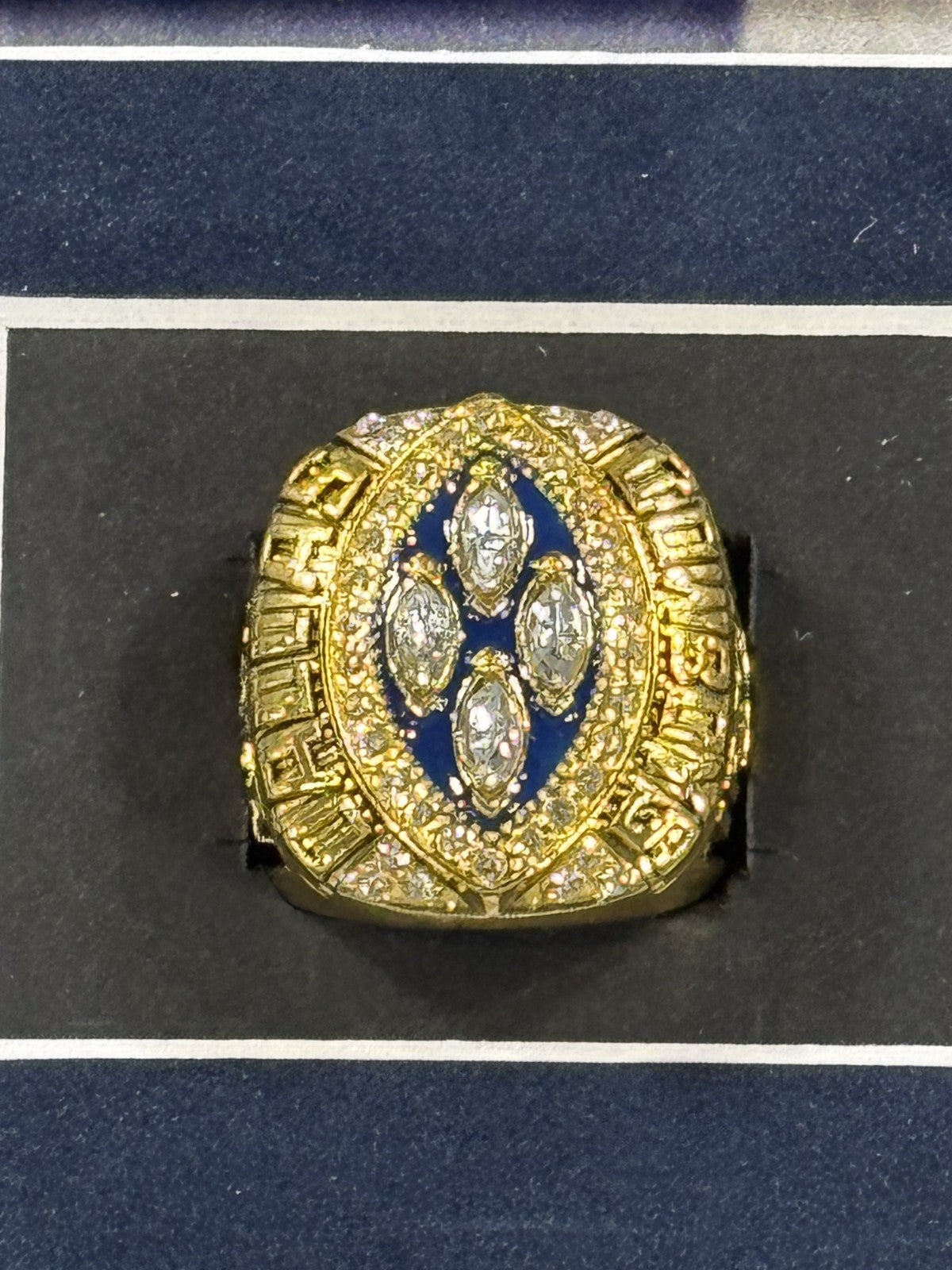 Dallas Cowboys 24x30 3D Framed Super Bowl Rings Photo Shadowbox Aikman Smith