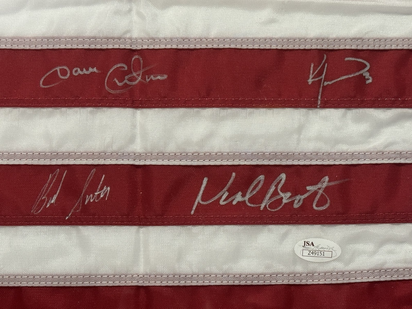 1980 Miracle ICE Hockey ALL 20 On Team Signed Framed USA Flag Auto JSA Eruzione