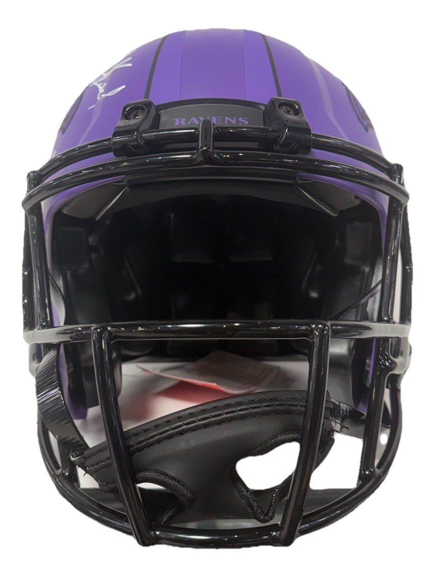 Ray Lewis Ed Reed Suggs Ravens Signed FS Rave Speed Authentic Helmet Auto BAS