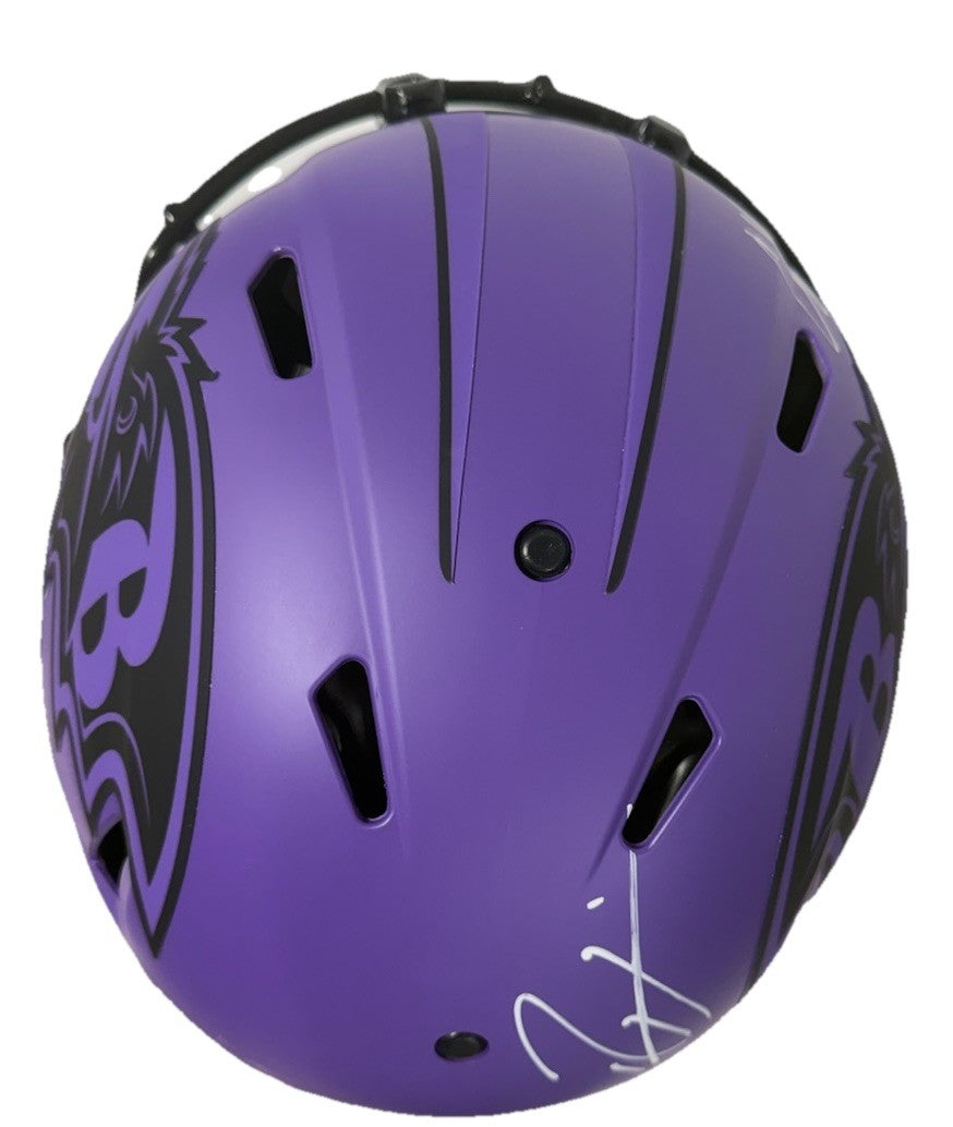 Ray Lewis Ed Reed Suggs Ravens Signed FS Rave Speed Authentic Helmet Auto BAS