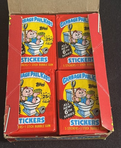 Topps Garbage Pail Kids Series 6 Complete 48 Wax Pack Box GPK Crisp Clean