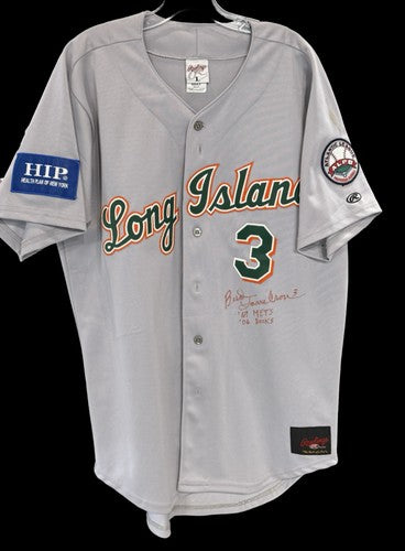 Bud Harrelson Game Used Worn LI Ducks Jersey #3 i69 Mets & 06 Ducks Auto CBM LOA